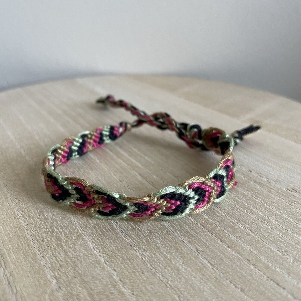 Sadiya Bracelet, anklet, trendy, comfortable, tie, embroidery thread, woven, gif